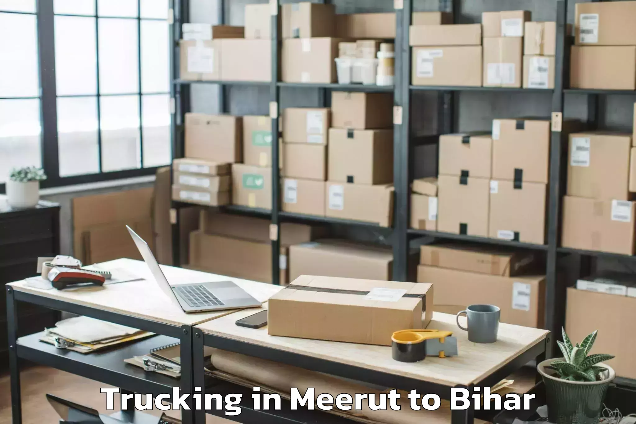 Efficient Meerut to Baruraj Motipur Trucking